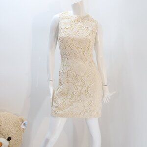 Zara crochet lace open back dress Size M NWT